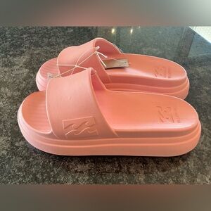 NWT Billabong pink blush Eva Cloud Recovery Slide womens 9.